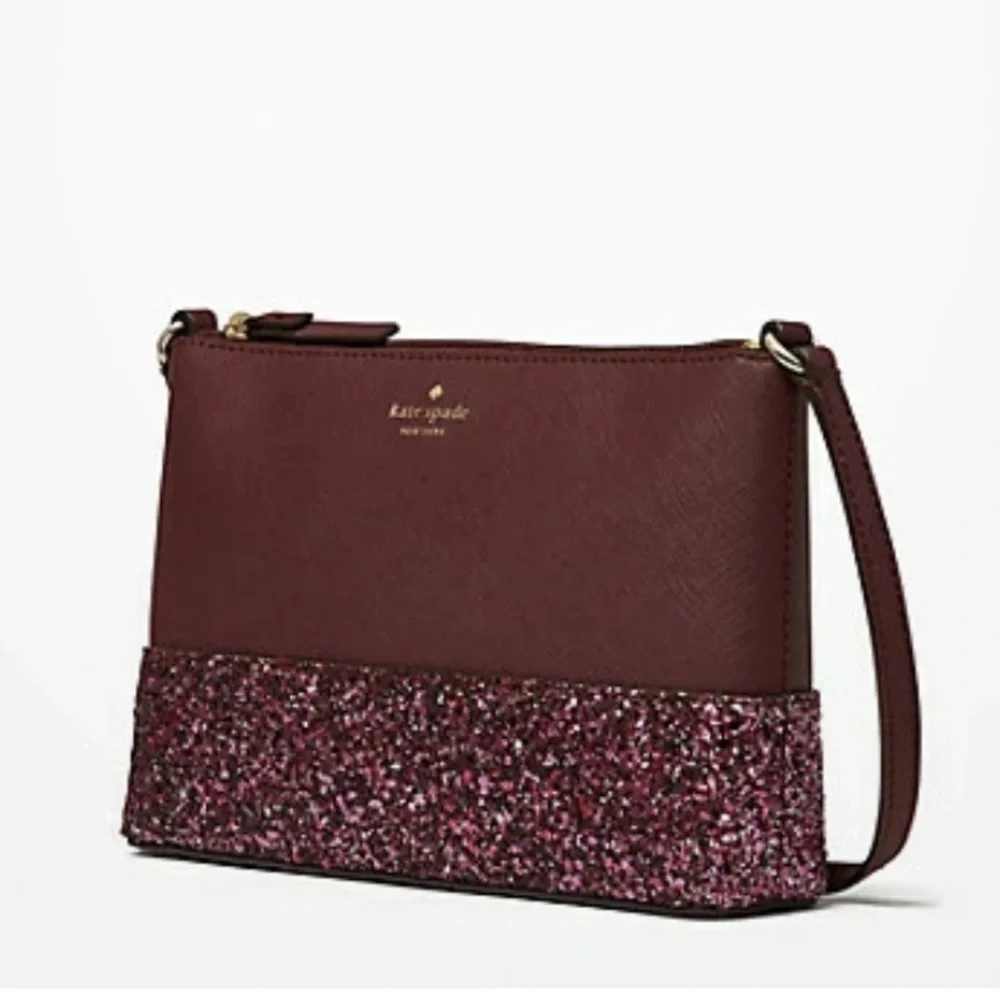 Kate Spade Greta Court Ramey Flash Glitter Crossbody